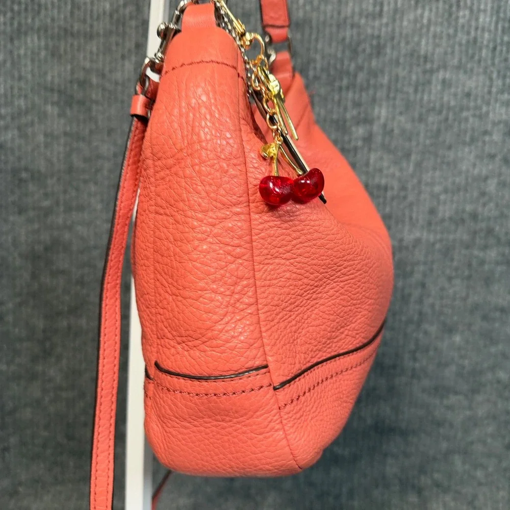 Coach Park Pink Leather Mini Duffle Crossbody Bag Shoulder Purse Coquette Preppy